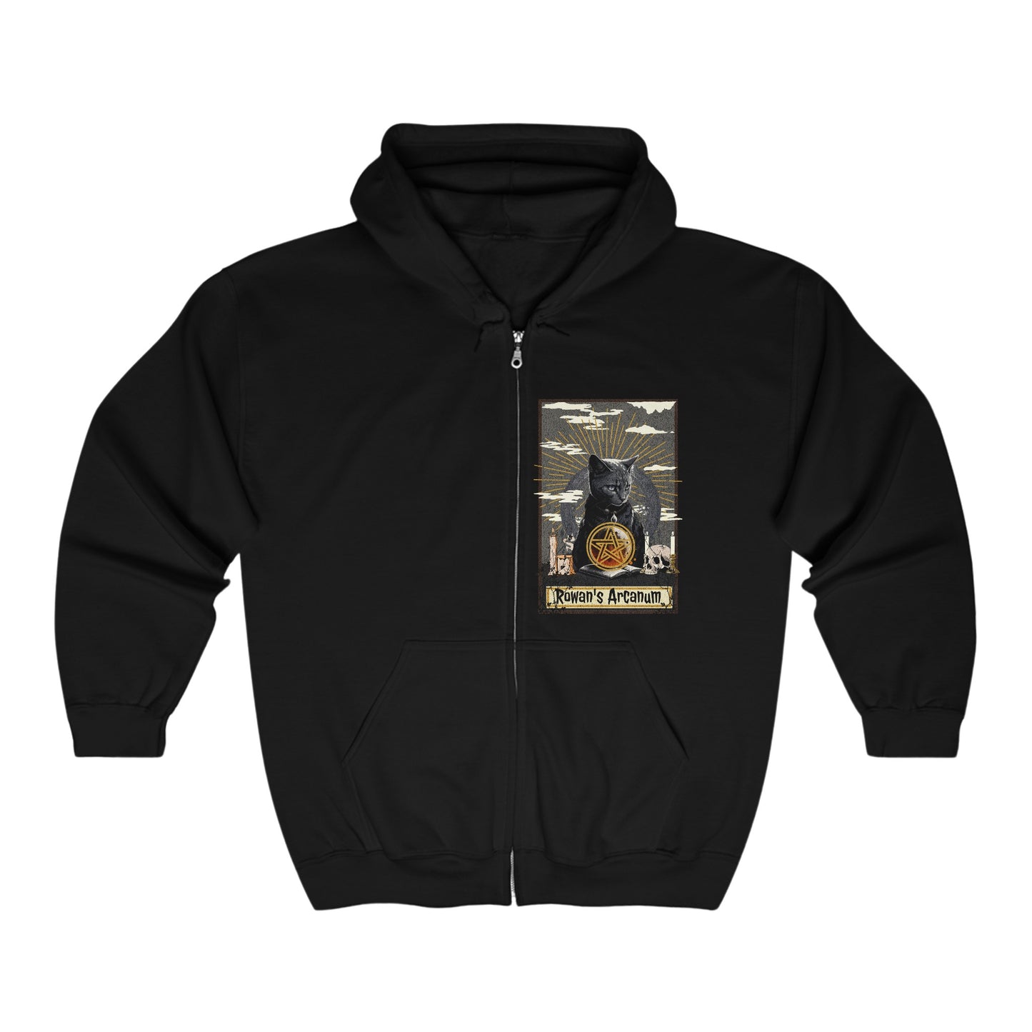 Feline Familiar - Full Zip Hooded Sweatshirt